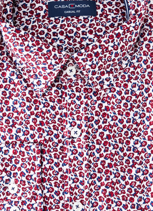 Chemise manches longues rouge CASAMODA pour homme