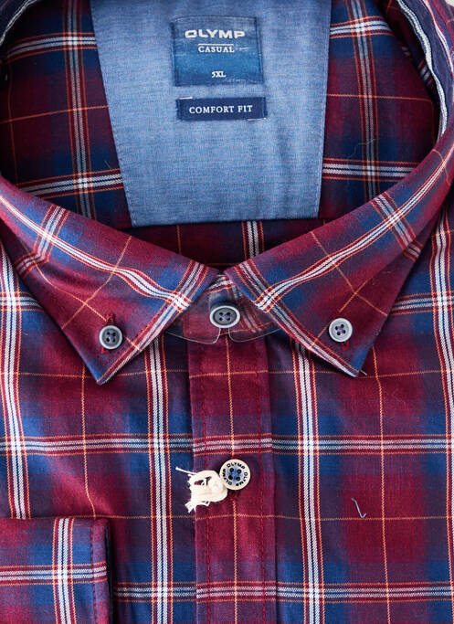 Chemise manches longues violet OLYMP homme