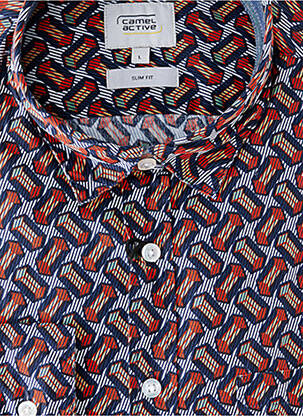 Chemise manches longues imprimé fantaisie orange CAMEL ACTIVE homme