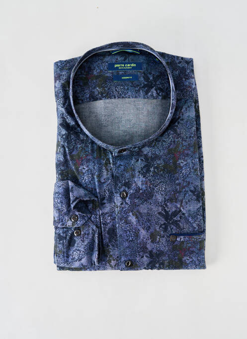 Chemise manches longues bleu PIERRE CARDIN pour homme