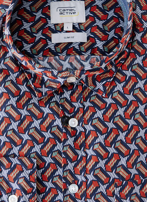 Chemise manches longues orange CAMEL ACTIVE pour homme