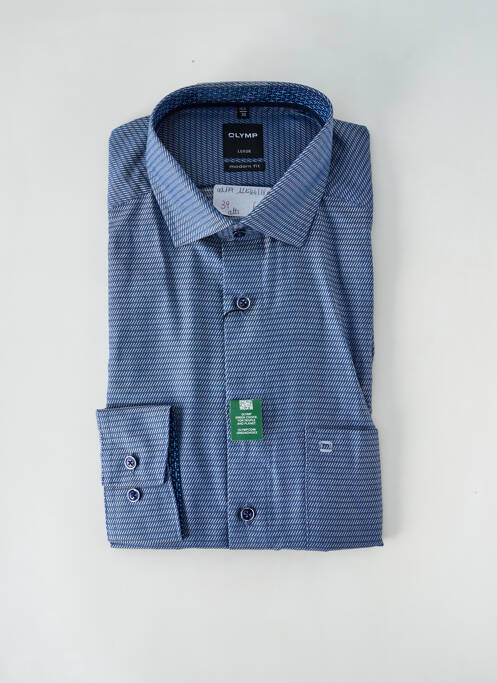 Chemise manches longues bleu OLYMP pour homme