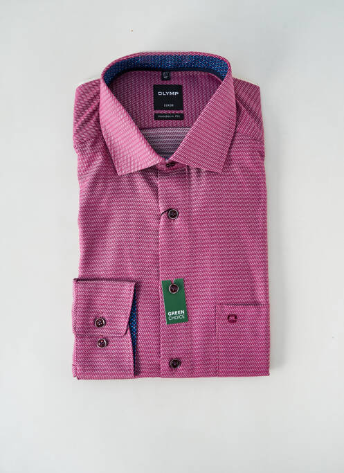 Chemise manches longues violet OLYMP pour homme