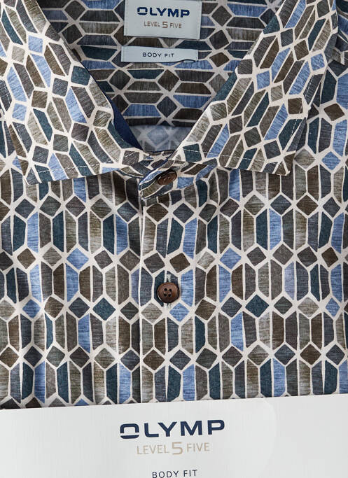 Chemise manches longues bleu OLYMP pour homme