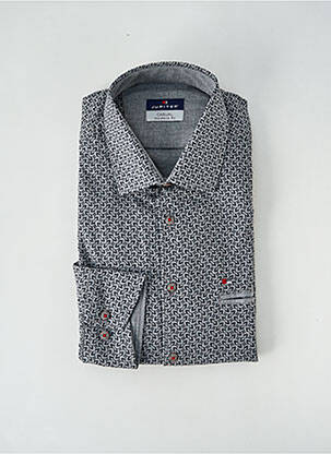 Chemise manches longues manches longues gris JUPITER homme