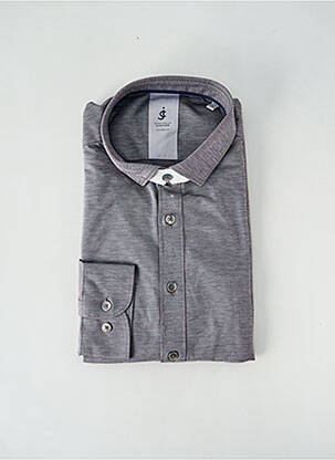 Chemise manches longues manches longues gris JUPITER homme