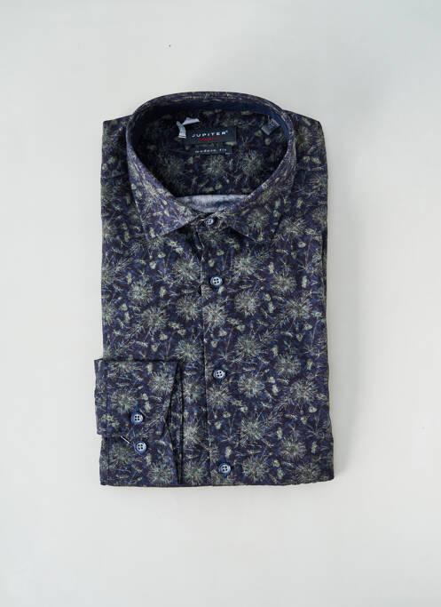 Chemise manches longues bleu JUPITER pour homme