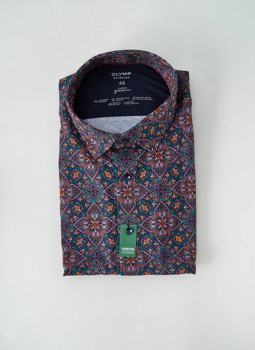 Chemise manches longues bleu OLYMP pour homme