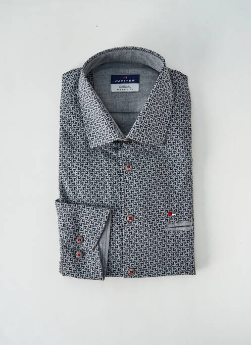 Chemise manches longues gris JUPITER pour homme