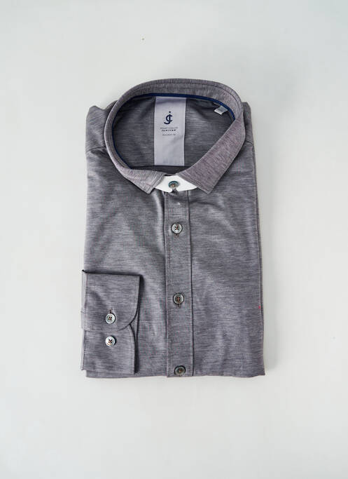Chemise manches longues gris JUPITER pour homme