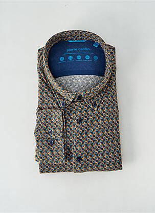 Chemise manches longues imprimé fantaisie vert PIERRE CARDIN homme