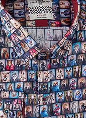 Chemise manches longues bleu DARIO BELTRAN pour homme seconde vue