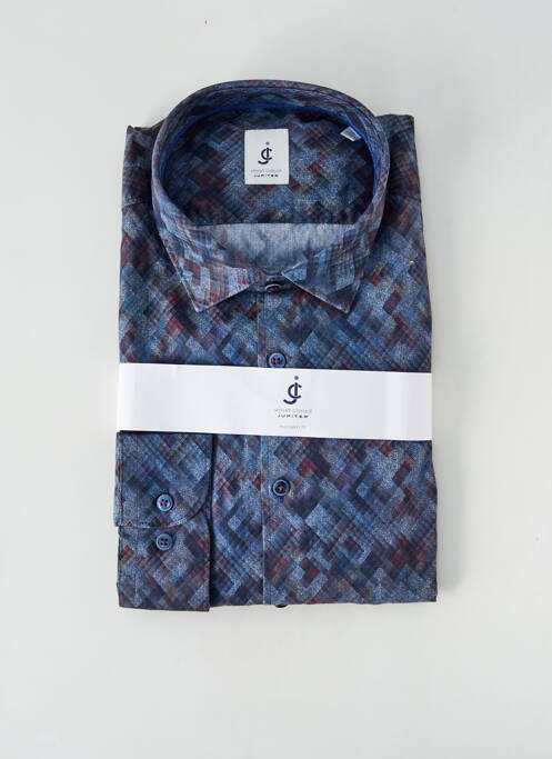 Chemise manches longues bleu JUPITER pour homme