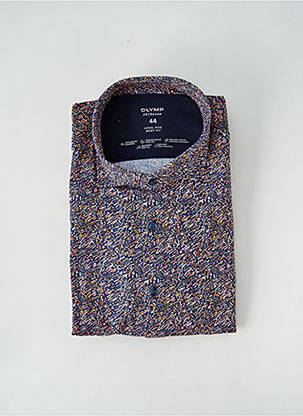 Chemise manches longues imprimé fantaisie bleu OLYMP homme