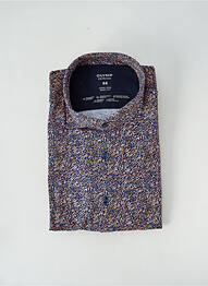 Chemise manches longues imprimé fantaisie bleu OLYMP homme