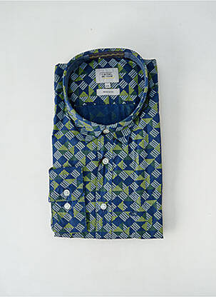 Chemise manches longues imprimé fantaisie bleu CAMEL ACTIVE homme