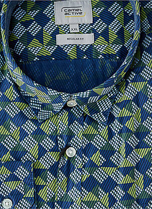 Chemise manches longues imprimé fantaisie bleu CAMEL ACTIVE homme