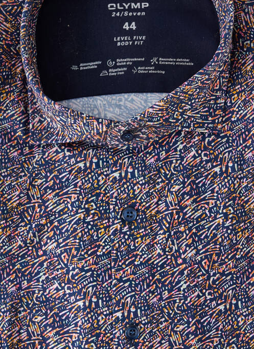 Chemise manches longues bleu OLYMP pour homme