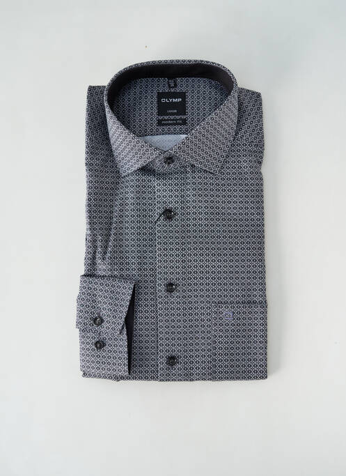 Chemise manches longues noir OLYMP pour homme