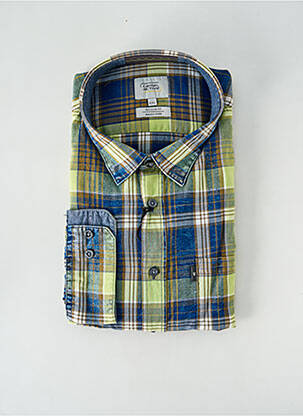 Chemise manches longues coupe droite bleu CAMEL ACTIVE homme