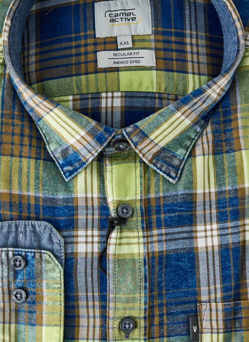 Chemise manches longues bleu CAMEL ACTIVE pour homme