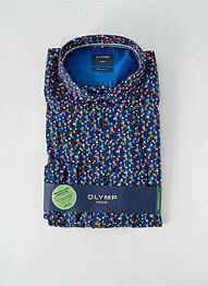 Chemise manches longues imprimé fantaisie bleu OLYMP homme