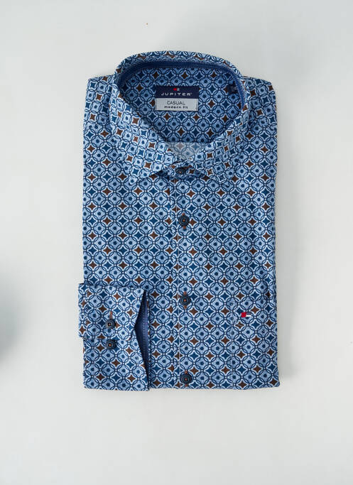 Chemise manches longues bleu JUPITER homme