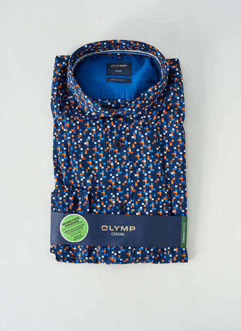 Chemise manches longues bleu OLYMP pour homme