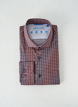 Chemise manches longues imprimé fantaisie violet PIERRE CARDIN homme