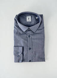 Chemise manches longues imprimé fantaisie bleu JUPITER homme
