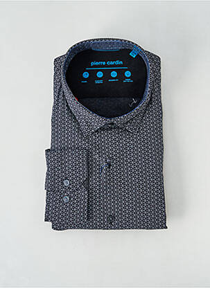 Chemise manches longues bleu PIERRE CARDIN pour homme