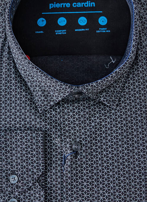 Chemise manches longues bleu PIERRE CARDIN pour homme