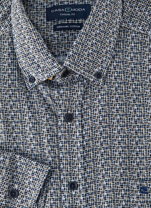 Chemise manches longues noir CASAMODA pour homme