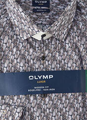 Chemise manches longues marron OLYMP pour homme seconde vue