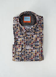 Chemise manches longues imprimé fantaisie marron DARIO BELTRAN homme