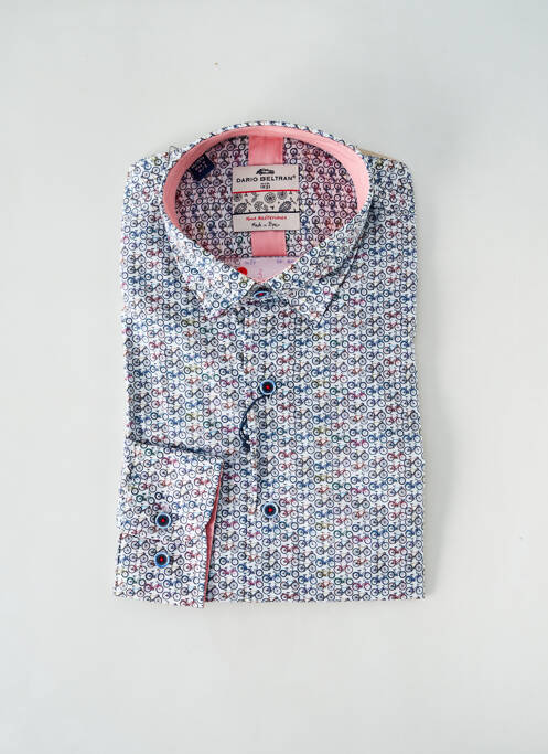 Chemise manches longues blanc DARIO BELTRAN pour homme