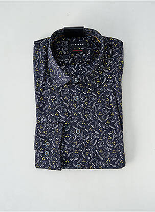 Chemise manches longues imprimé fantaisie noir JUPITER homme