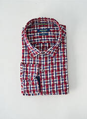Chemise manches longues rouge PIERRE CARDIN pour homme seconde vue