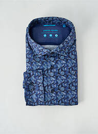 Chemise manches longues imprimé fantaisie bleu PIERRE CARDIN homme