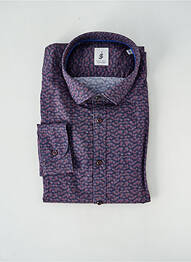 Chemise manches longues imprimé fantaisie violet JUPITER homme