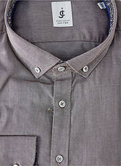 Chemise manches longues gris JUPITER pour homme seconde vue