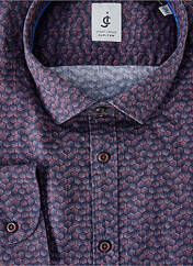 Chemise manches longues violet JUPITER pour homme seconde vue