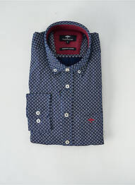 Chemise manches longues imprimé fantaisie bleu FYNCH-HATTON homme