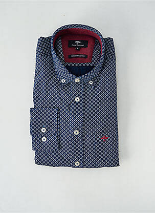 Chemise manches longues imprimé fantaisie bleu FYNCH-HATTON homme