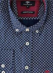Chemise manches longues bleu FYNCH-HATTON pour homme seconde vue