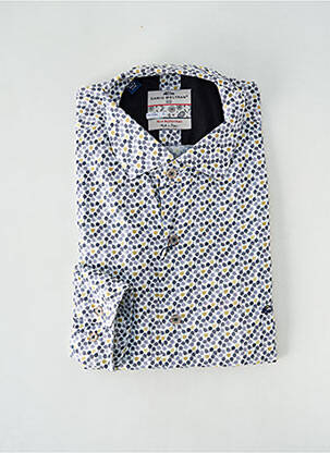 Chemise manches longues imprimé fantaisie blanc DARIO BELTRAN homme