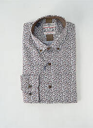 Chemise manches longues coupe droite blanc DARIO BELTRAN homme