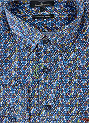 Chemise manches longues bleu FYNCH-HATTON pour homme seconde vue