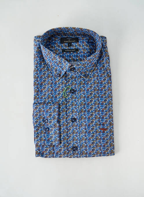 Chemise manches longues bleu FYNCH-HATTON pour homme