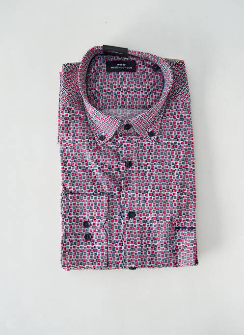 Chemise manches longues imprimé fantaisie rouge MISE AU GREEN homme